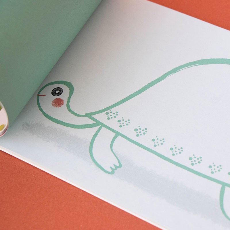 Libreta con pegatinas